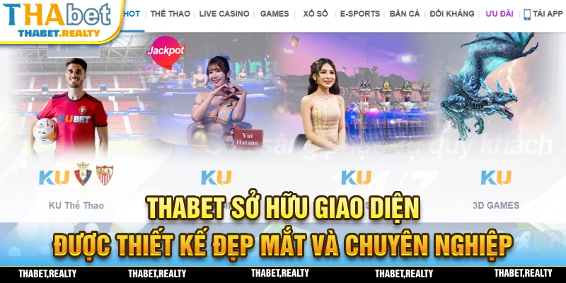 THABET sở hữu giao diện được thiết kế chỉnh chu và đẹp mắt