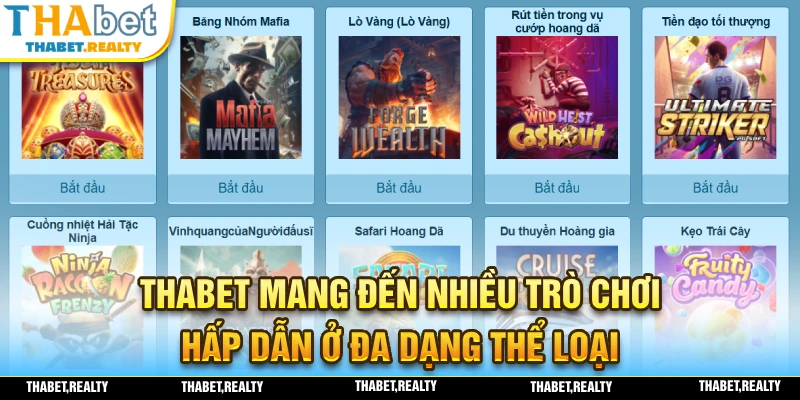 Hệ thống trò chơi hấp dẫn thuộc nhiều thể loại đa dạng khác nhau